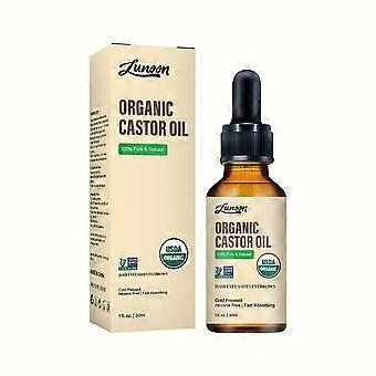 Jamaican Black Castor Oil, Organic Castor Oil for Hair Growth,  Pure Cold Pressed Castor Oil for Body Care, Thicker Eyelashes &Eyebrows