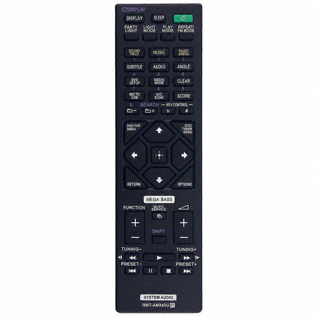 Replacement Remote Control RMT-AM340U Compatible with Sony Audio Systems  MOS