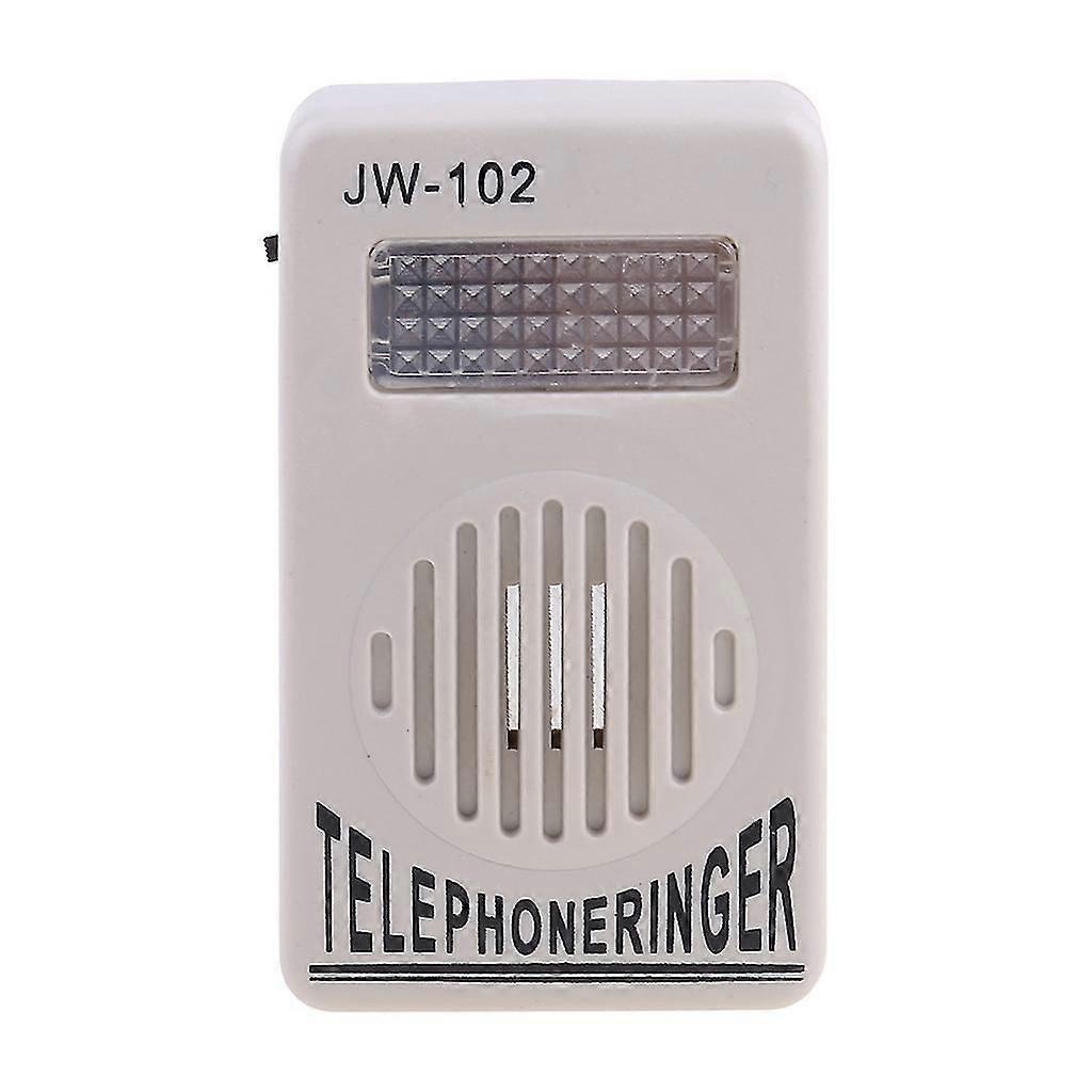Loud telephone ringer amplifier for elderly hearing support