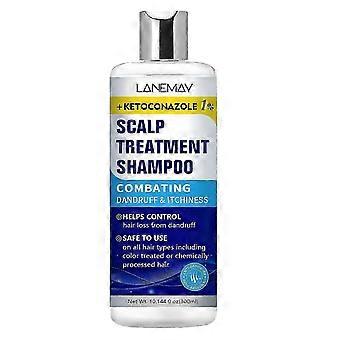 Shampoo para couro cabeludo com cetoconazol para dermatite seborreica, tratamento da caspa, alívio da foliculite, coceira no couro cabeludo e alívio da psoríase - 300.A1