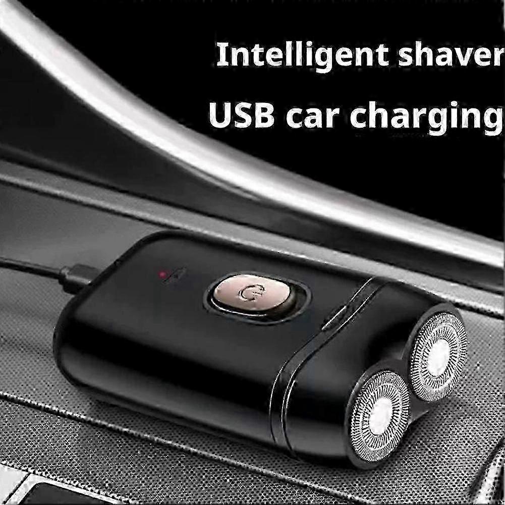 Dual Head Rotating Mini Electric Shaver