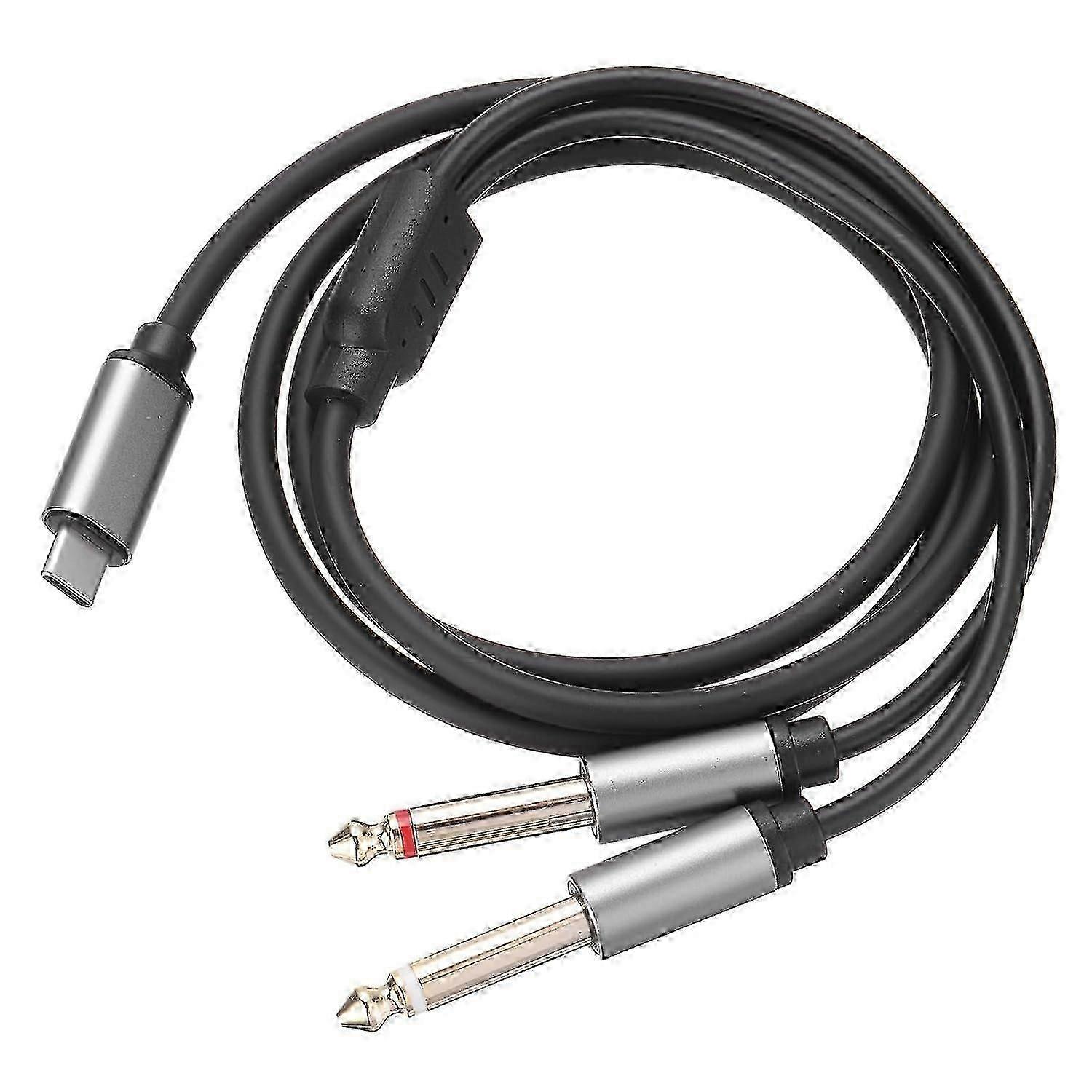 USB-C Dual 1/4 Inch Audio Y Cable