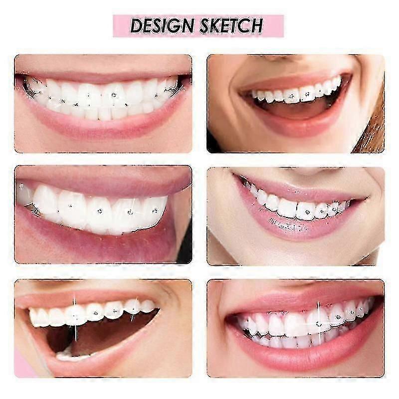 DIY Tooth Crystal Gem Kit with Curing Light and Glue