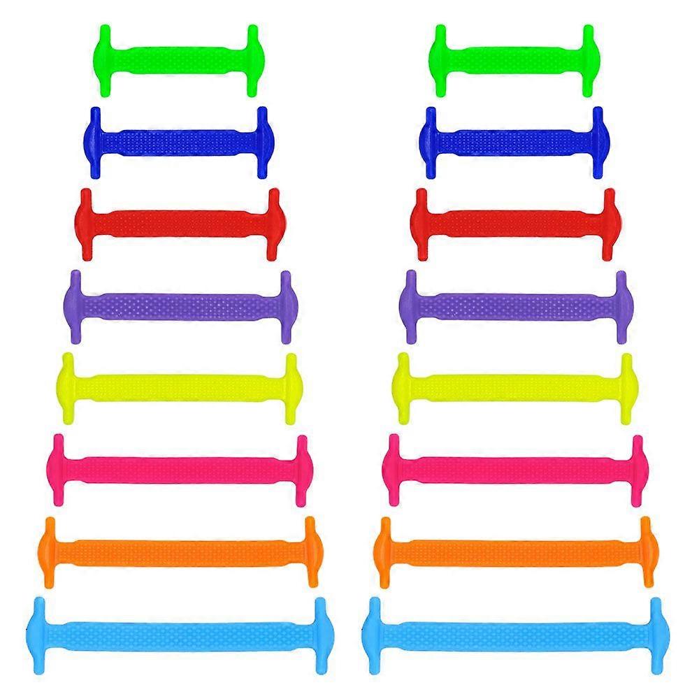 Knytfria elastiska skosnren MultiColor