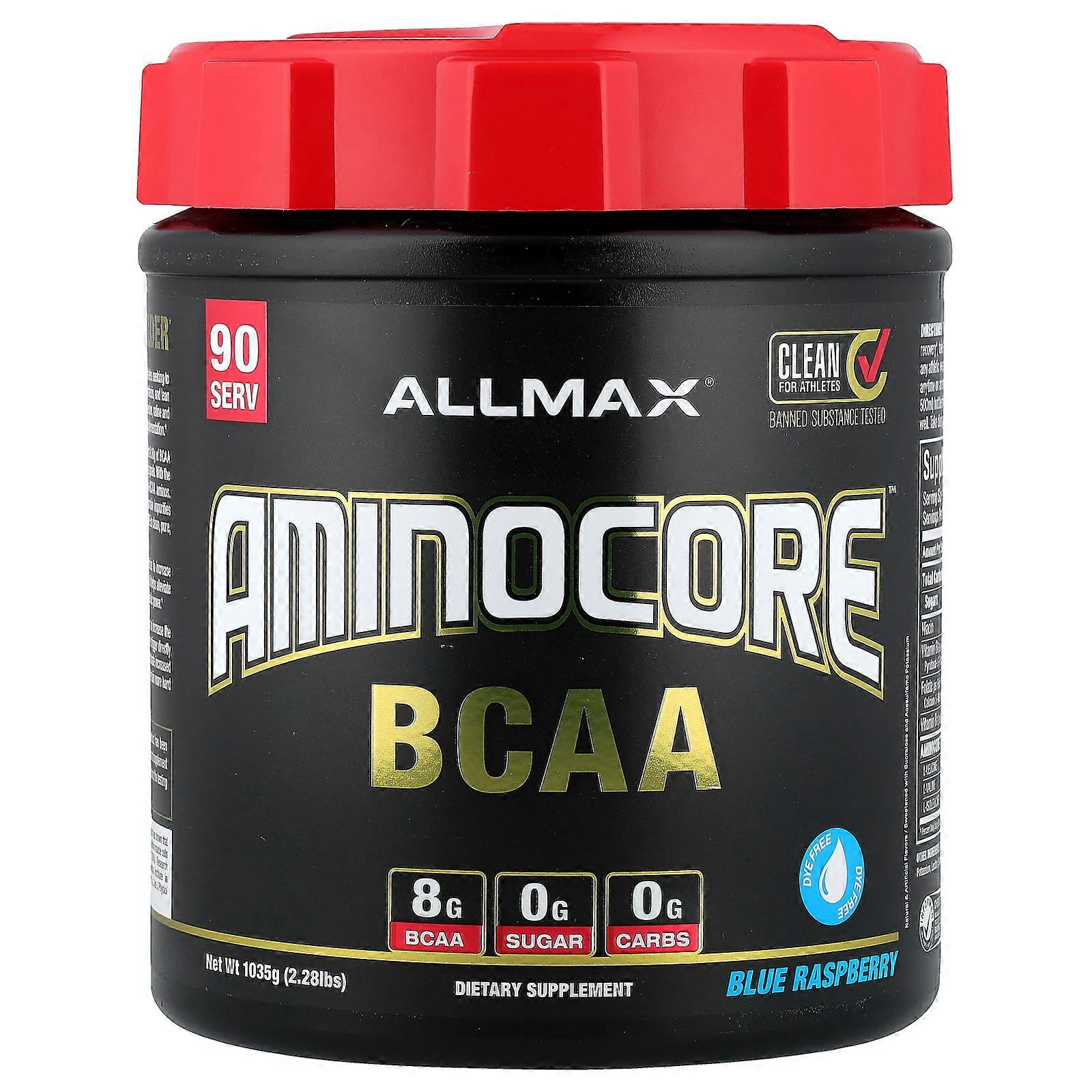 ALLMAX, AMINOCORE™ BCAA, Blue Raspberry, 2.28 lbs (1,035 g)