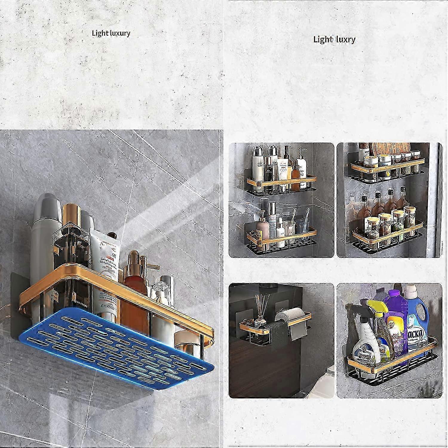 Strong No-Drill Shower Caddy Vented Base