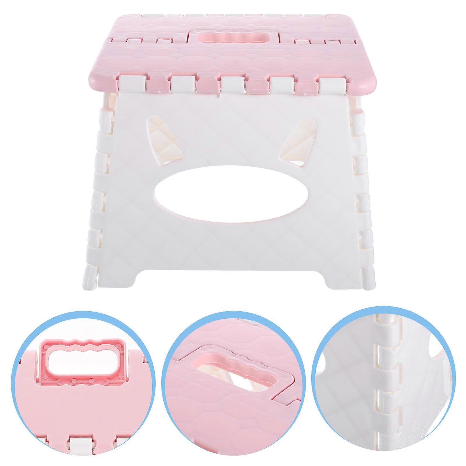 Portable Folding Stool Plastic Stool for Home Use 3Pcs Set