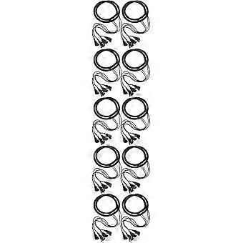 Arab Costume Head Scarf Rope for Decoration 10Pcs Adult Men Black PU