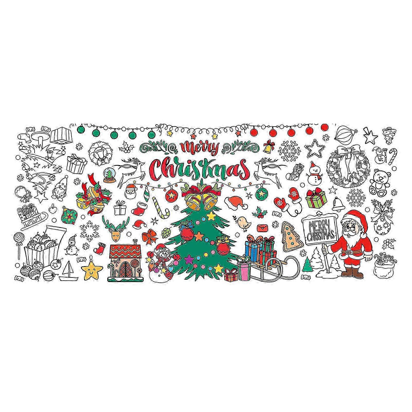 Santa Tree Waterproof Paper Tablecloth