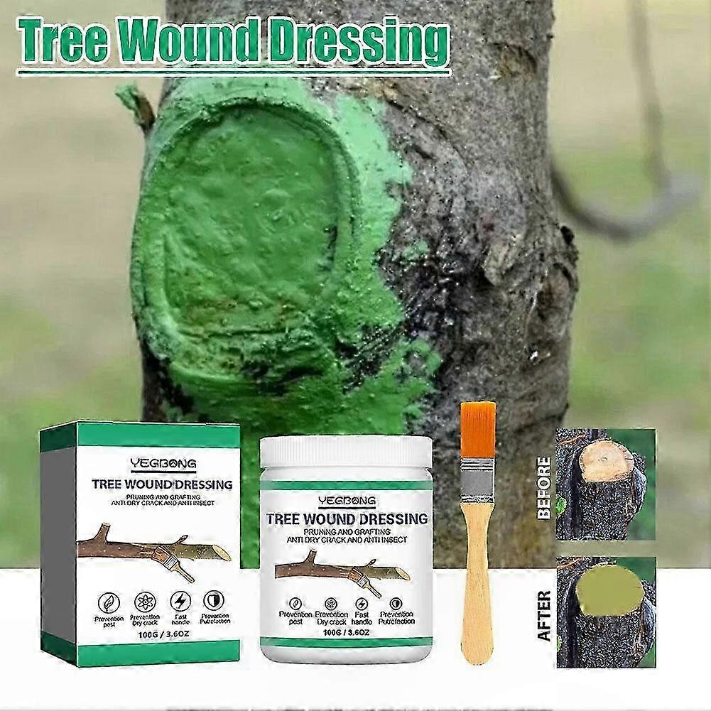 For Tree Wounds & Bonsai, Tree Wound Pruning Sealer Paste with Brush