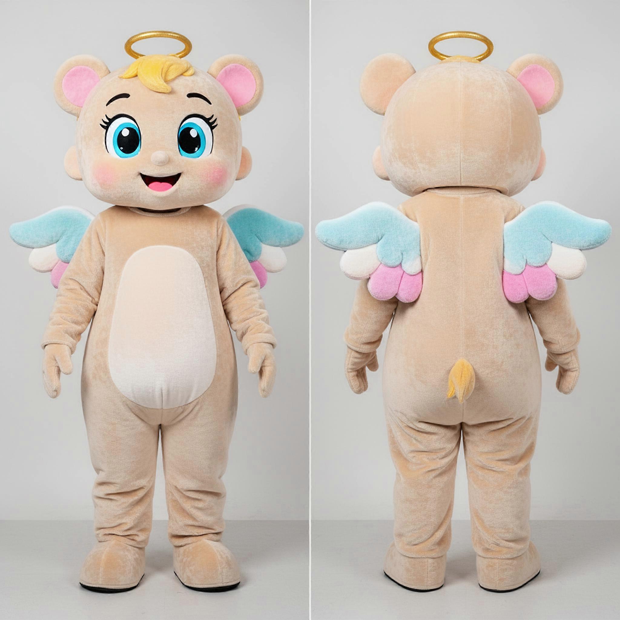 MASTICOT Beige Rounded Cupid Mascot