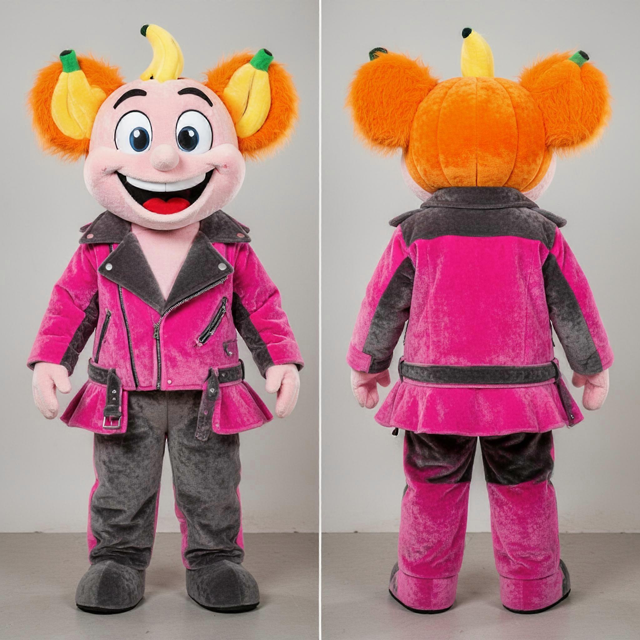 MASTICOT Pink Playful Knife Thrower Mascot