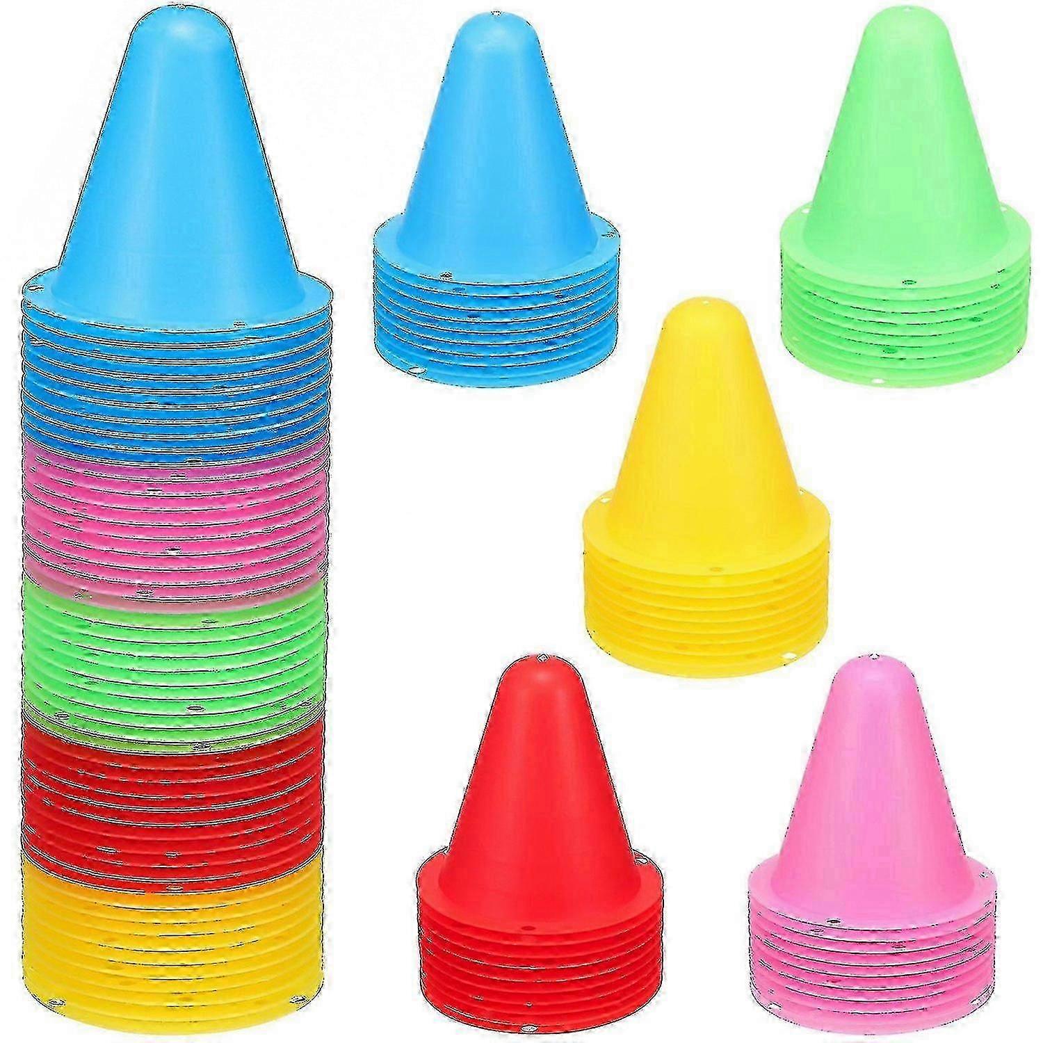 50 Pcs Stackable Stable Soccer Training Cones