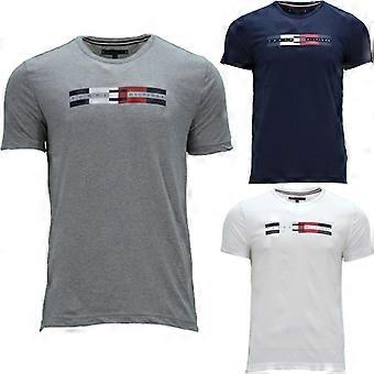 TOMMY HILFIGER Mens T Shirt Summer Short Sleeve Crew Neck Casual Cotton Tee NEW
