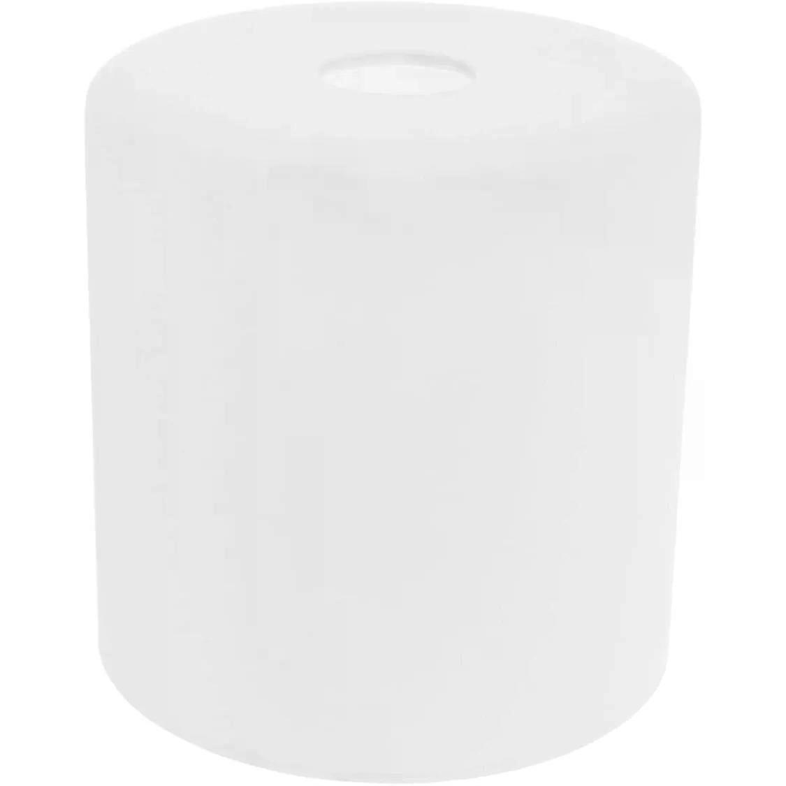 White Glass Lamp Shade Minimalist E27 Replacement Cylindrical