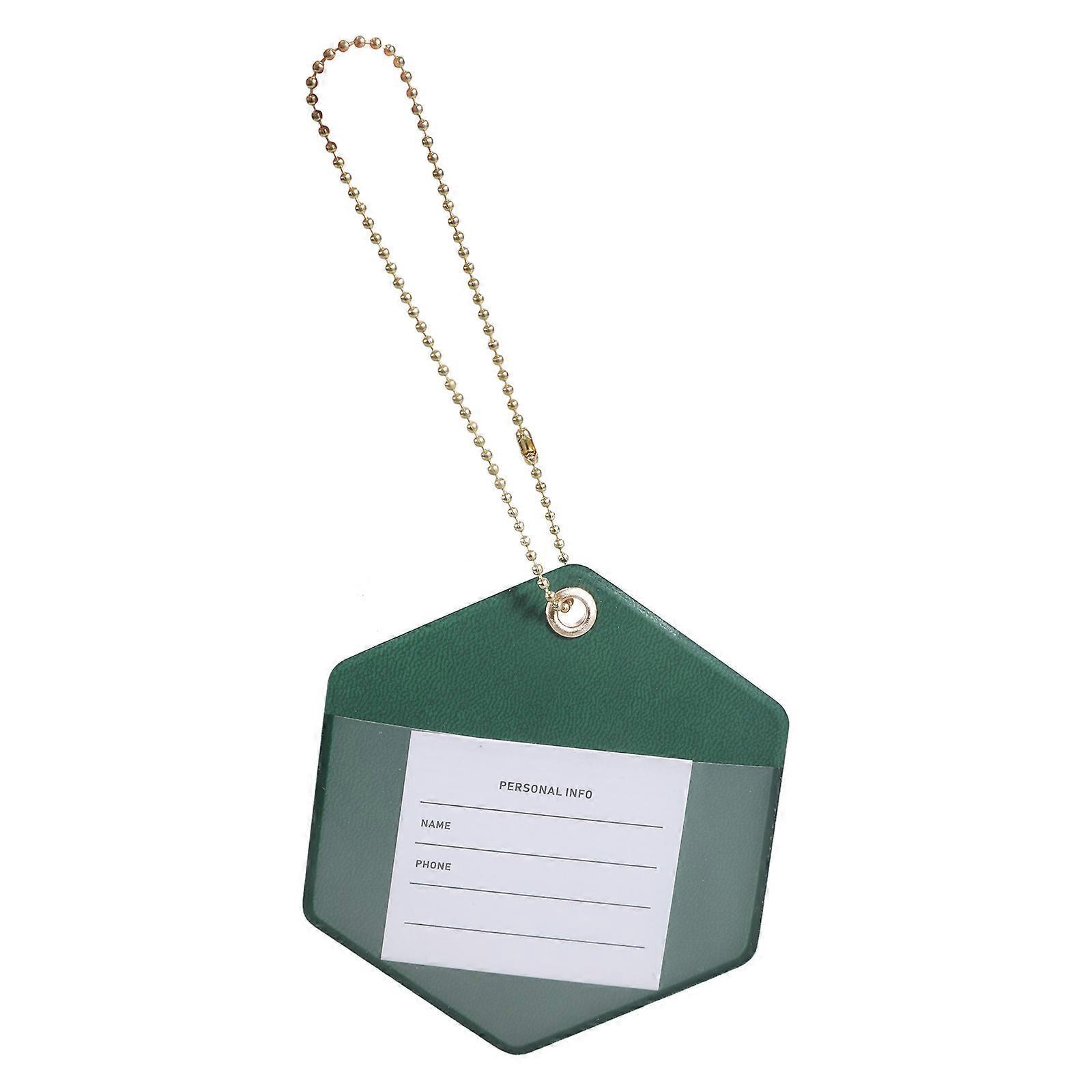 Triangular PU Leather Luggage Label
