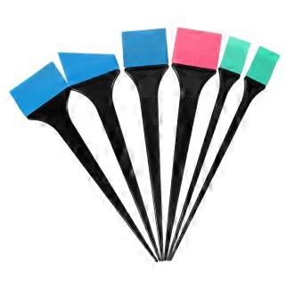 Hair Dye Brush Set with Silicone Applicators for Precision Color Application and EasyGrip Handle