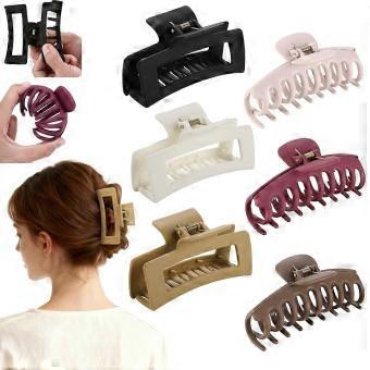 6 Pack Cloud Claw Clip for Women, 4" Large TPEE-Silicone Hair Claws, Bendable & Unbreakable Non-Slip Cozy Hair Clip for Thin/Thick/Curly Hair, Fl-brnv
