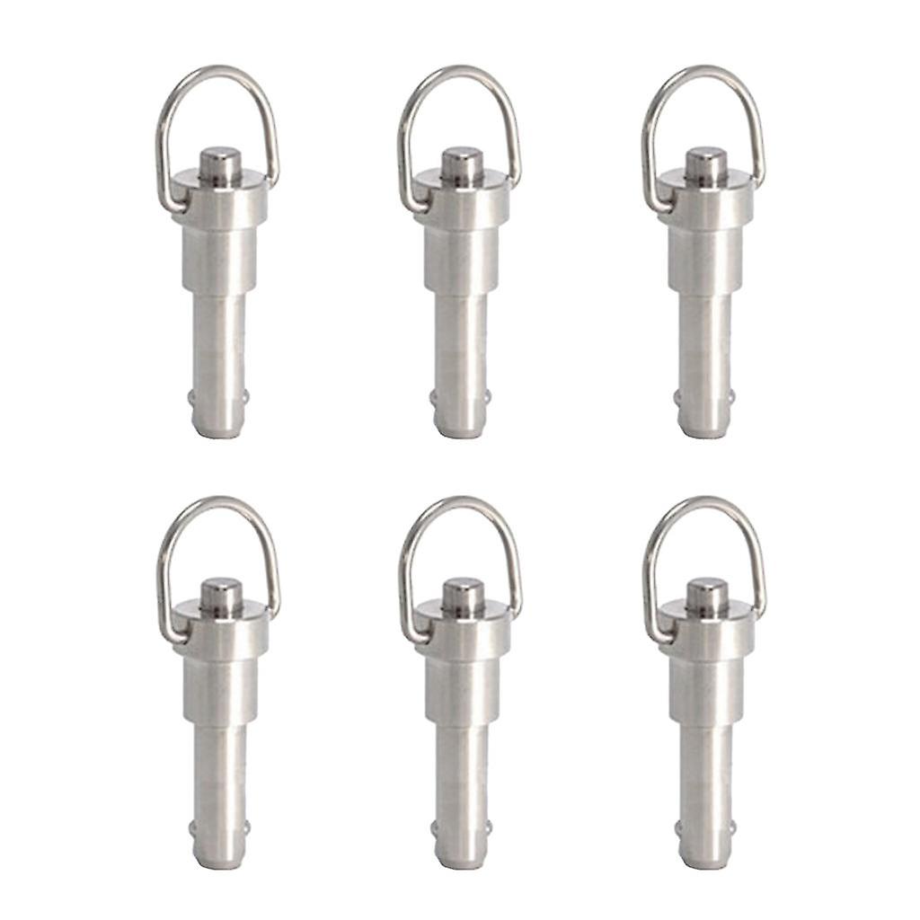 6x Ring Handle Ball Lock Pins 20mm