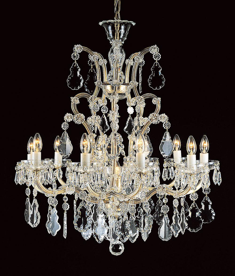 Misto Crystal 11 Arm Chandelier