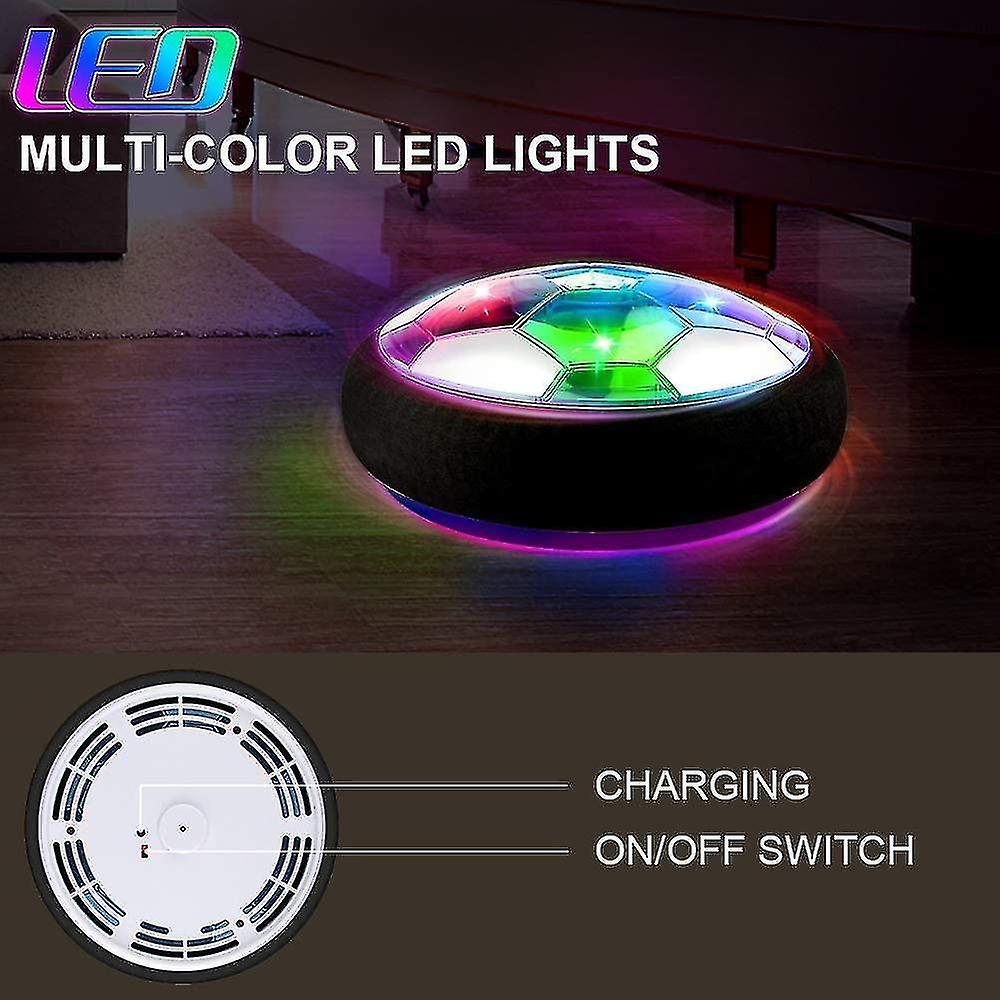 Ballon De Football Lumineux à LED - Flottant - Pour Jouer En Intérieur - Cadeau Enfant 3-12 Ans - Piles AA Non Incluses Jouet Football électrique