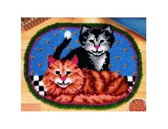 Adult Cats Rug Latch Hooking Kit