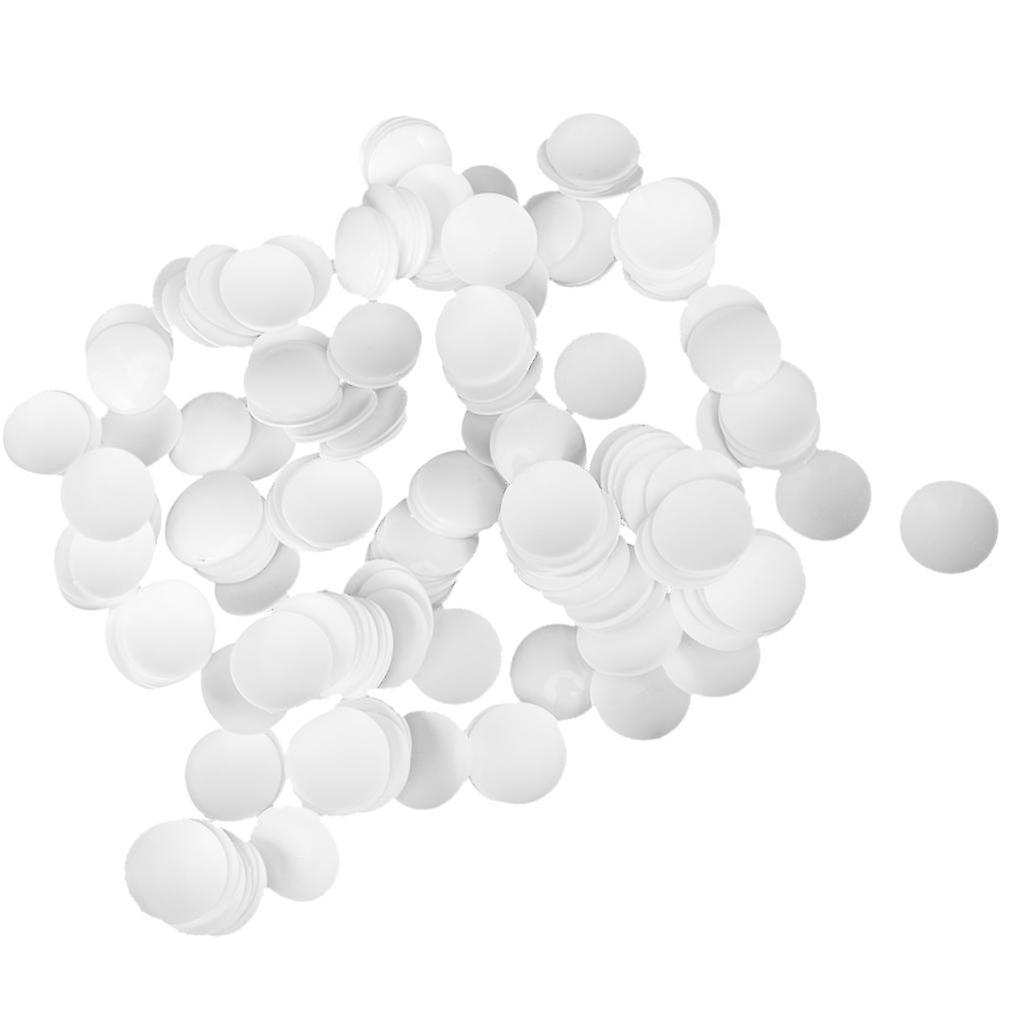 100 Pieces Plastic Round Buttons Base for DIY Fabric Cloth Buttons 35mm