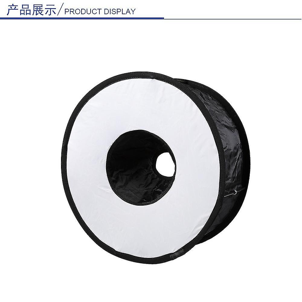 Puluz 450mm Round Style Softbox Speedlight Flash Light Shoot Soft Box Pliable Soft Flash Light Diffuseur pour la photographie
