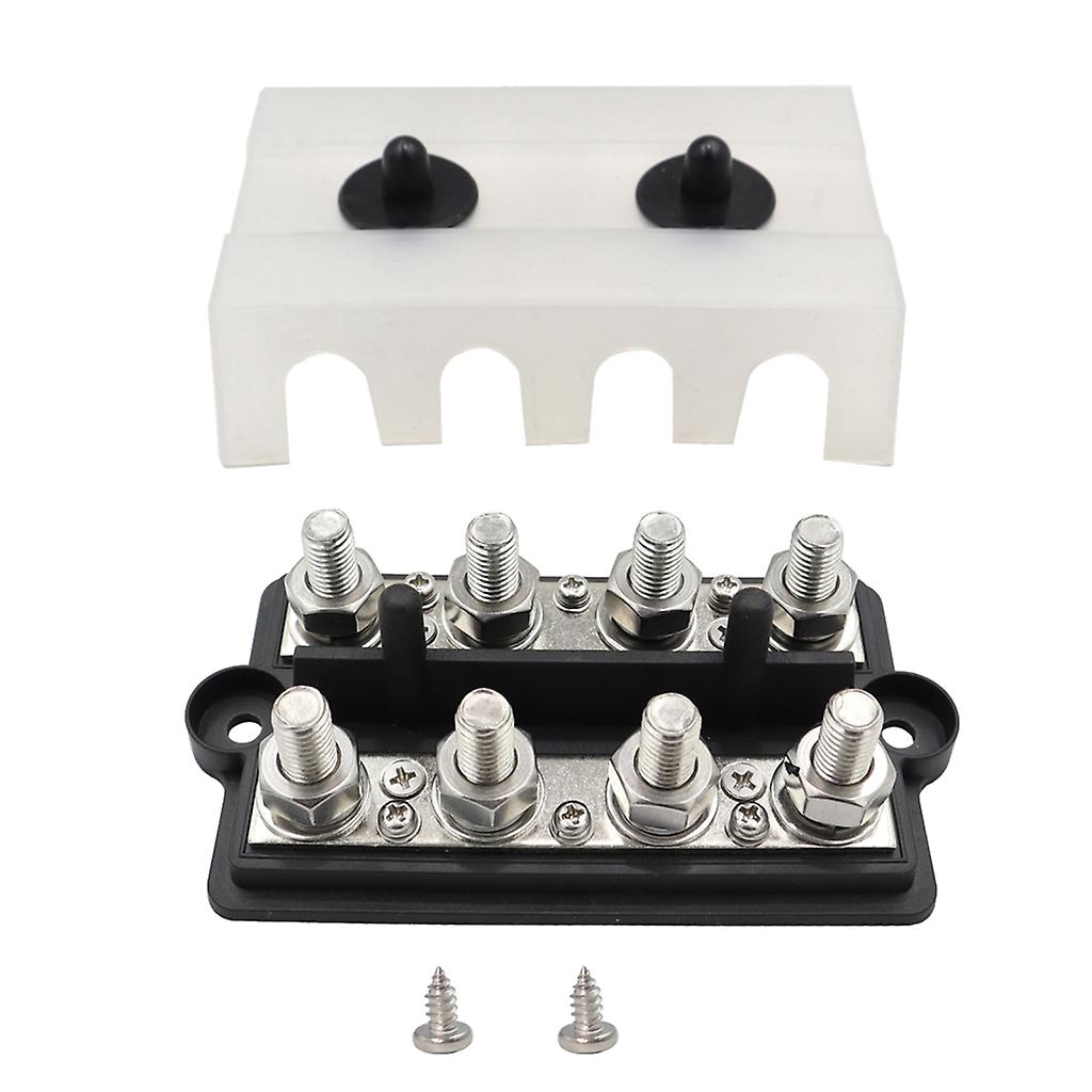 4 Post Power Distribution Block Terminal Screw Bus Bar M8 M10 Wiring Stud for RV