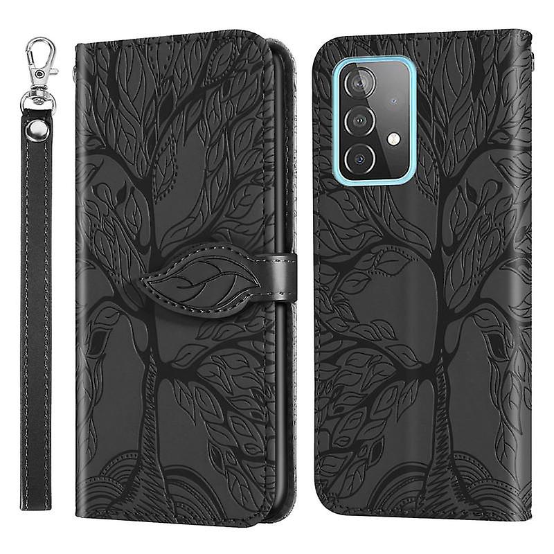 Wallet Case For Samsung Galaxy A53 5G Premium PU Leather Flip Cover Life Tree