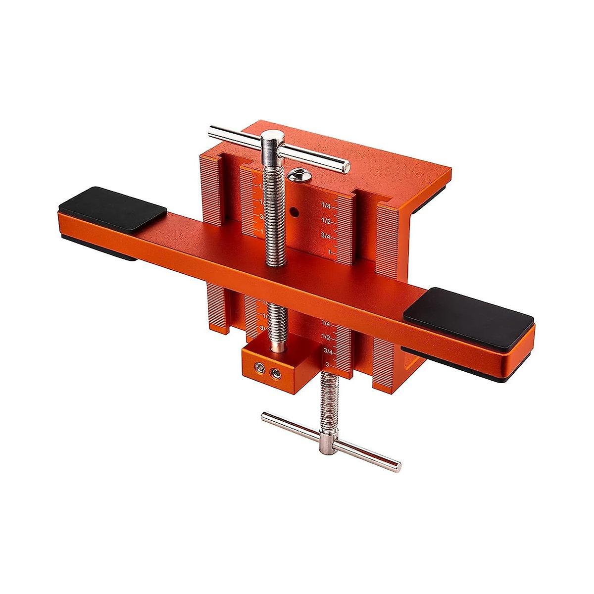 Cabinet Door Mounting Jig, Aluminum Alloy Tool for Cabinets with Face Frame or Frameless - Supports