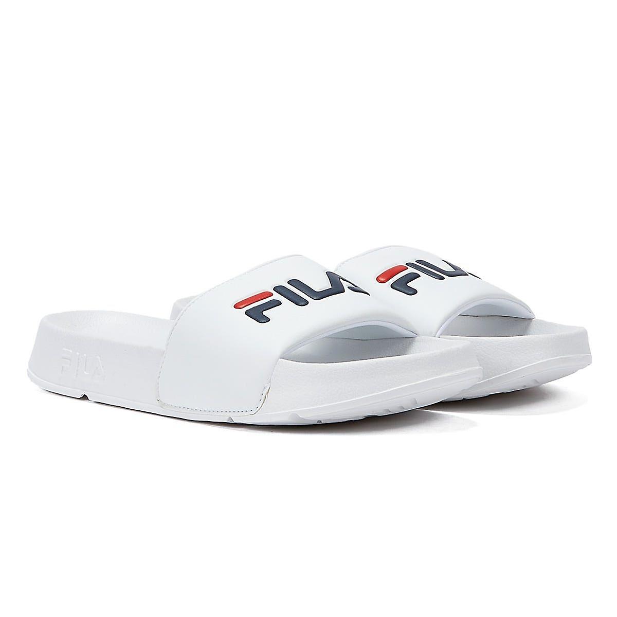 Fila BB White Slides