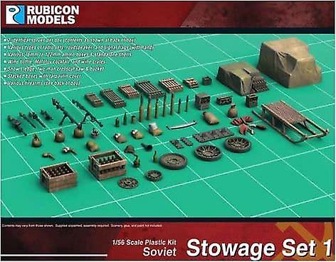 Rubicon RU-280117 Soviet Stowage Set 1 Plastic Unpainted Historical Scale model