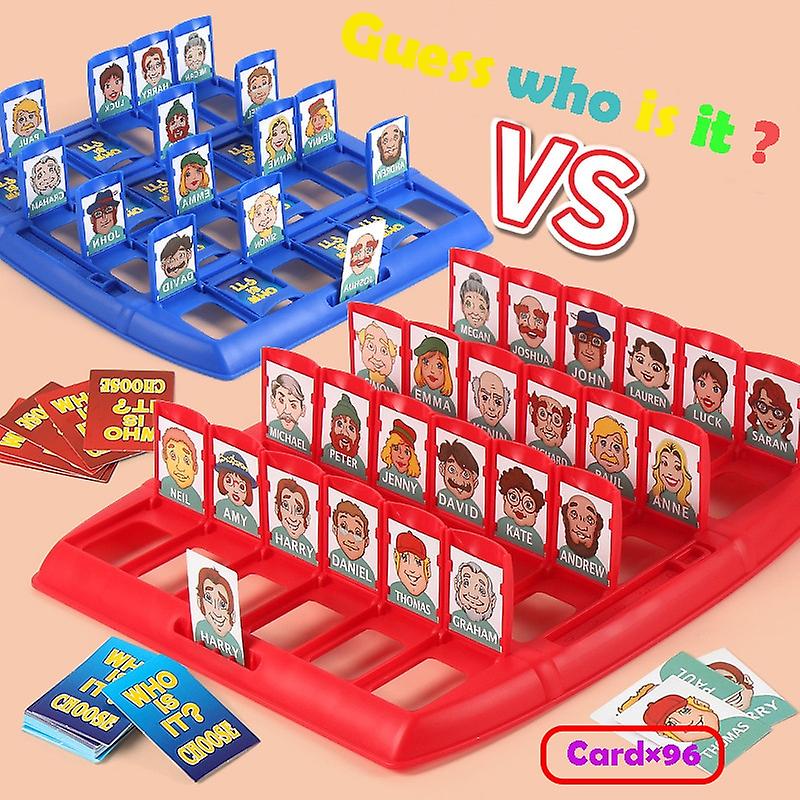 Who Is It Guess Who I Am Children's Guess The Character Gathering Board Parent-child Interactive Family Game Chess And Card Toys