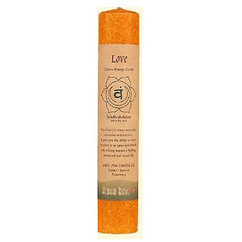 Aloha Bay Chakra Pillar Candle Holder, Orange (Pack of 1)