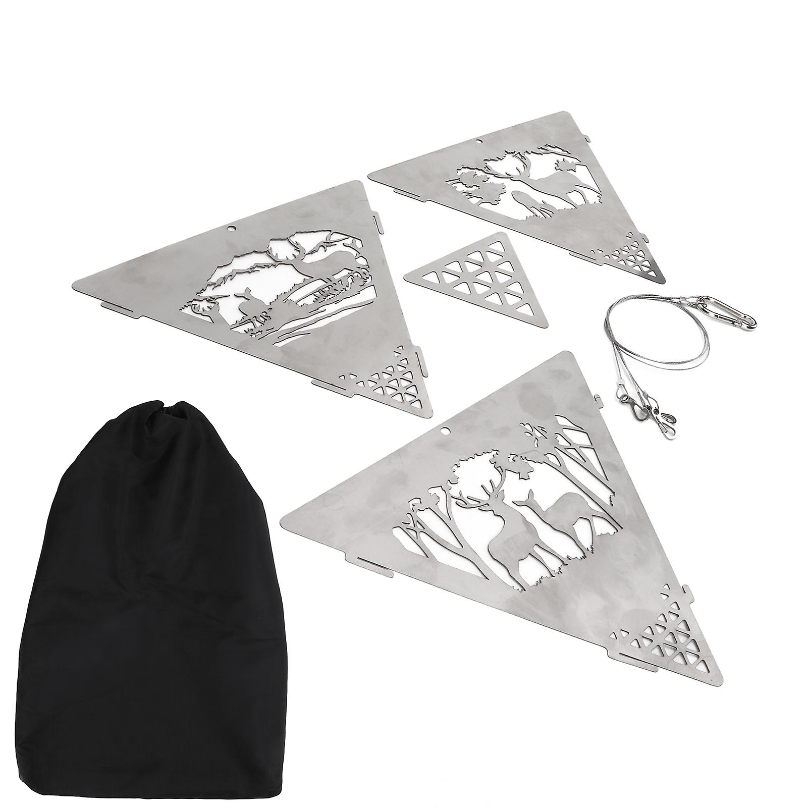 Triangular Campfire Grill Hanger for Outdoor Cooking and Gatherings