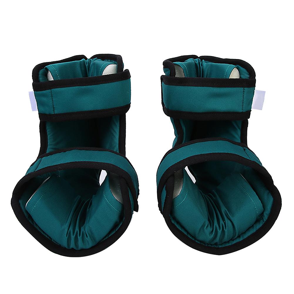 2er-Pack Fersenstützstreben Verstellbarer atmungsaktiver Anti-Dekubitus-Fußknöchelschutz (Grün)
