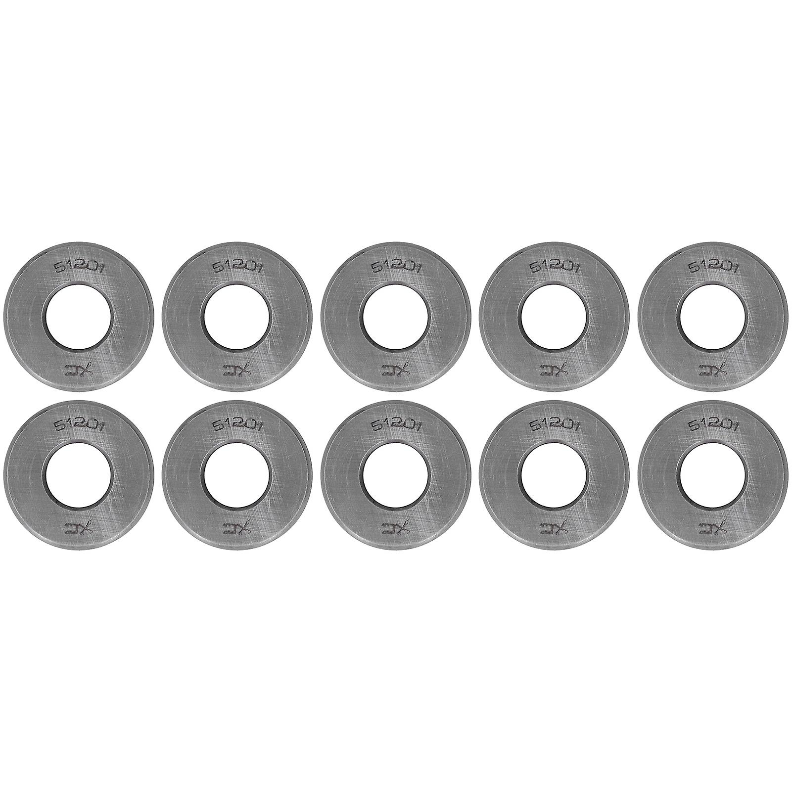 10Pcs Thrust Ball Bearing Single Direction Accessory Replacement Set Kit for Equipment51201