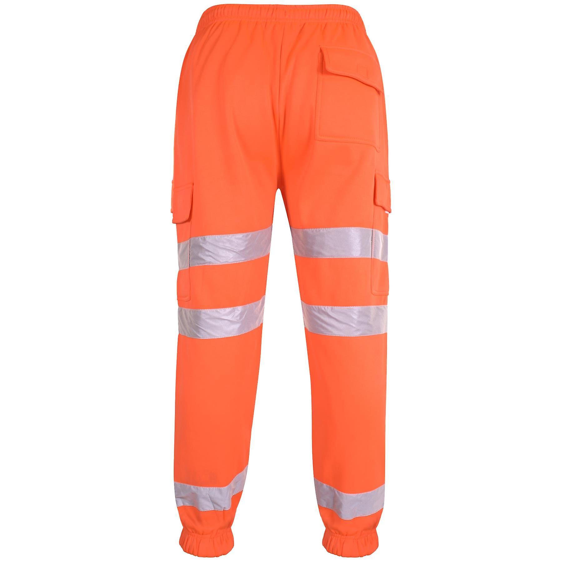 A2Z High Visibility Safe Work Reflective Pants Hi Vis Cargo