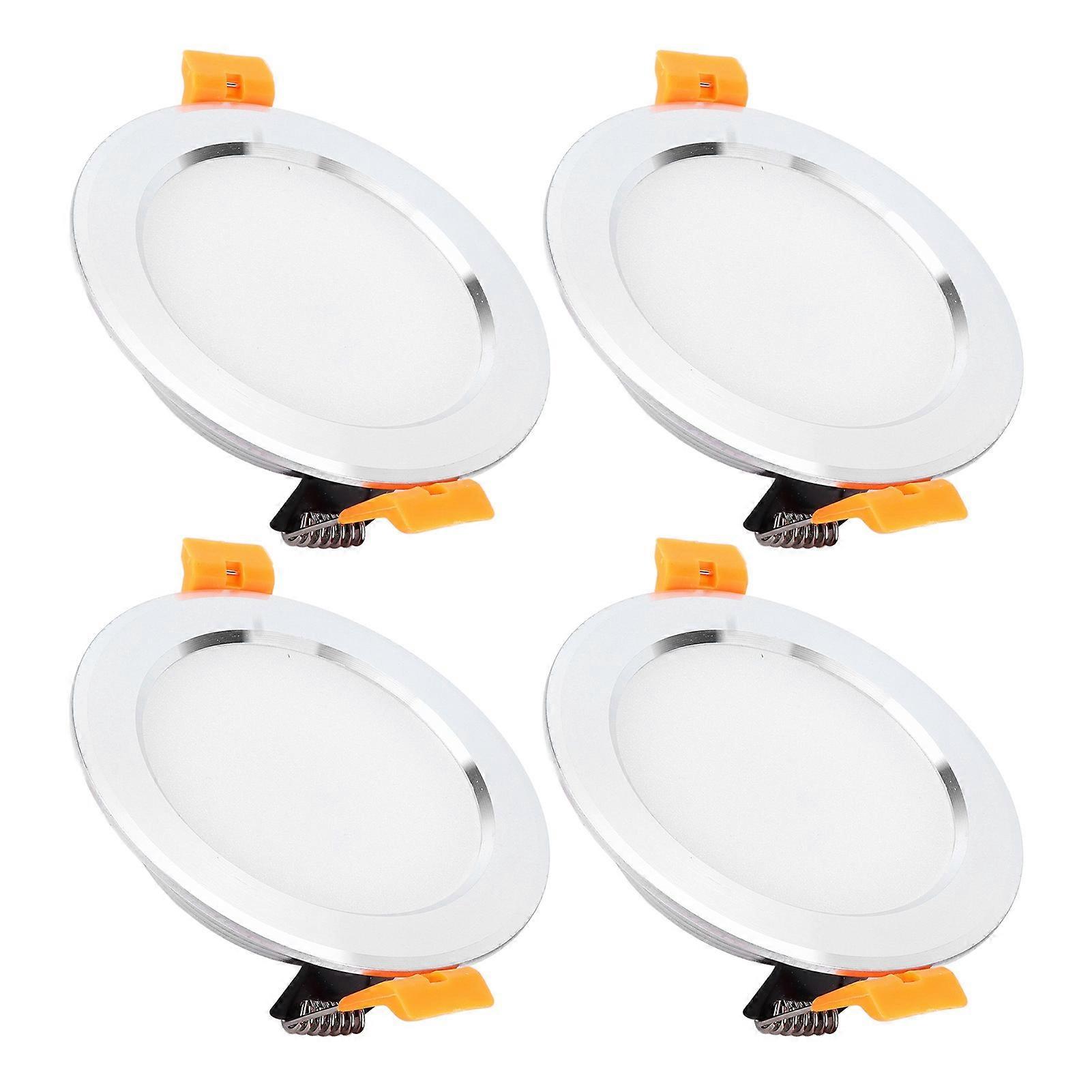 4pcs 10cm Round LED Ceiling Light DC 12V 3W White Retrofit Accessories for RV Caravan Yacht