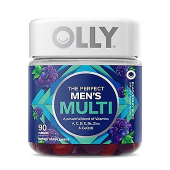 Olly Men's Multivitamin Gummy, Vitamin Blend, Blackberry, 90 Ct