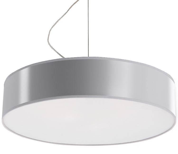 Sollux ARENA - 3 Light Round Ceiling Pendant Silver, E27