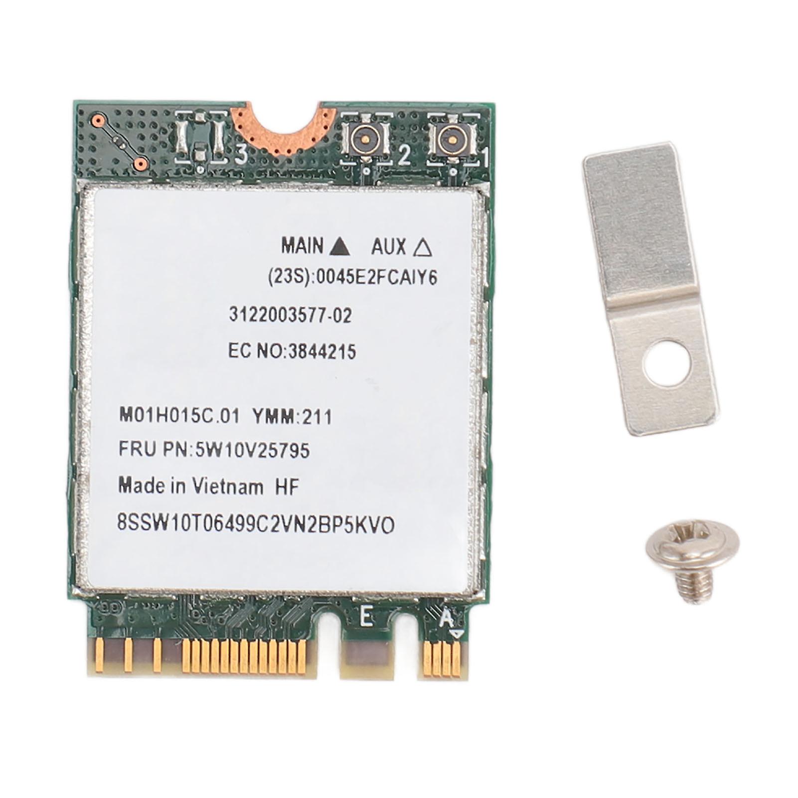 RTL8822CE FRU NGFF Wireless Network Card 2.4GHZ 5GHZ Dual Band 867Mbps NGFF Bluetooth 5.0 Adapter for Win 10