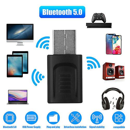 Wireless USB Bluetooth 5.0 Audio Transmitter Receiver 4in1 Adapter For TV PC Car