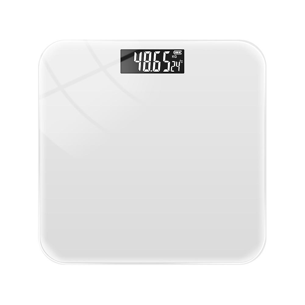 Portable Digital Weighing Scale For Home Use With High-Precision Sensors And LED Display (White)