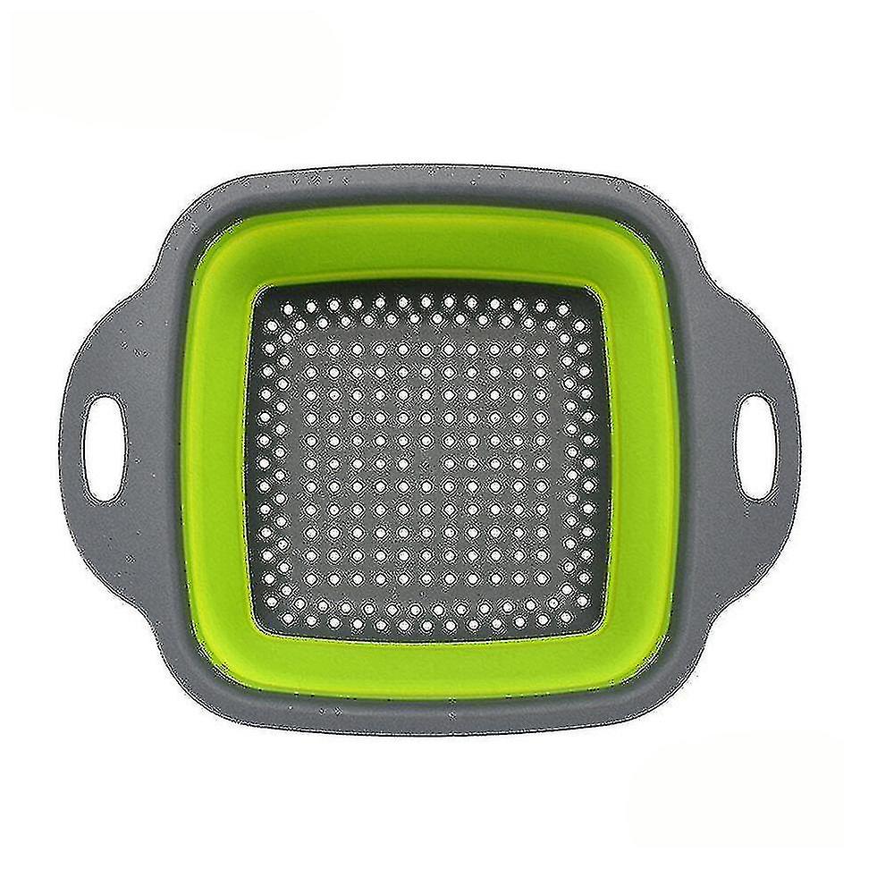 3pcs Foldable Drain Basket Colander Fruit Vegetable Washing Basket Str