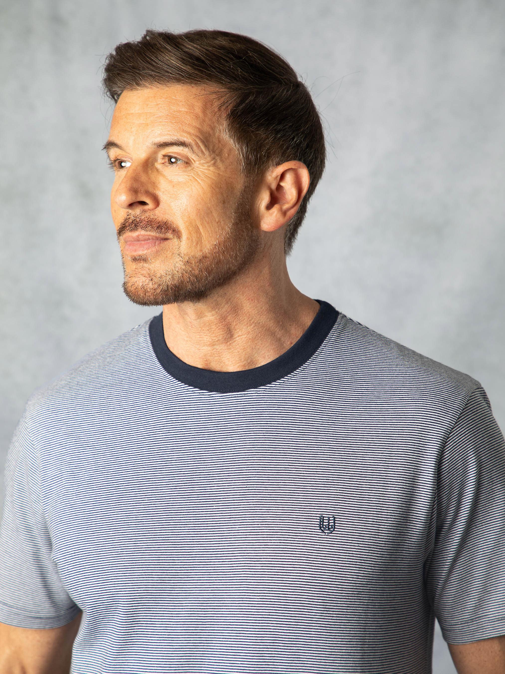 Striped T-Shirt in Navy