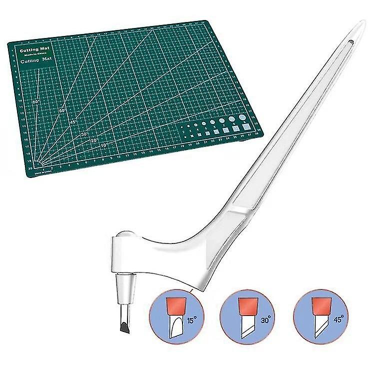 Whirling Paper Cutting Knife Craft Cutting Tools Art Carving Knife With 3 Cutter Blades Whit