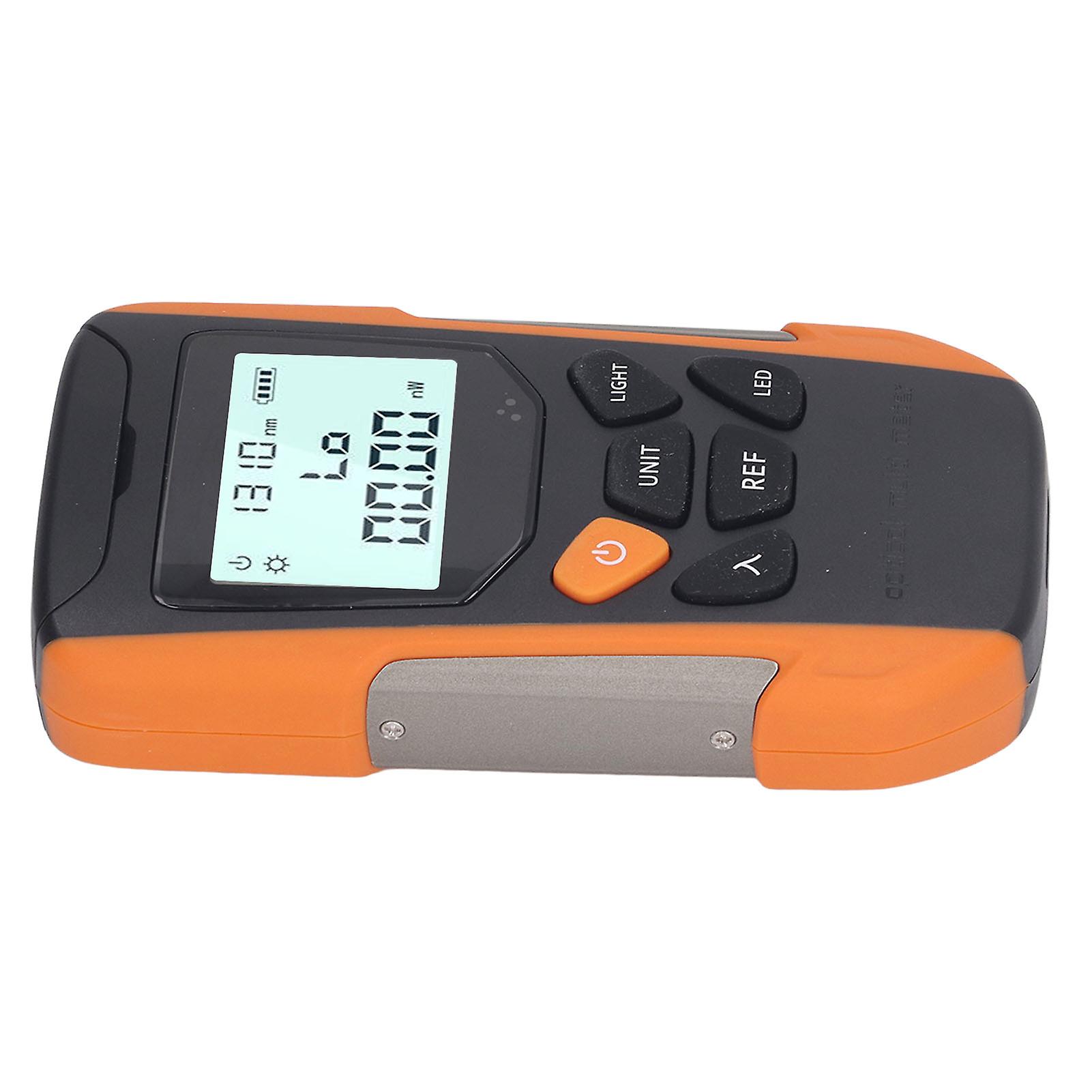 Optical Fiber Power Meter High Accuracy ‑50 to +26dBm Mini Portable FC SC ST Universal Interface Optical Fiber Power Meter 