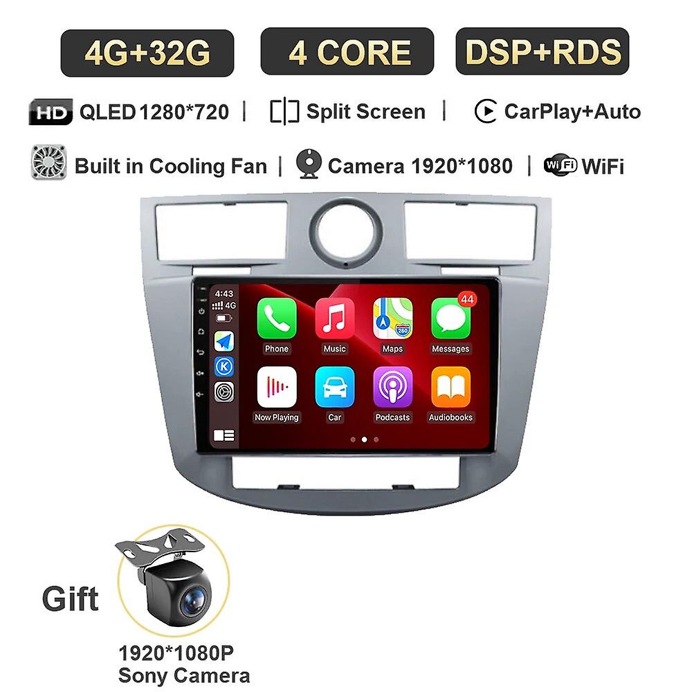 Car Radio Carplay Android 13 For Chrysler Sebring Cirrus 2007 2008 2009 2010 Navigation Auto Gps Wifi 4g Dsp Player 2 Din Qled
